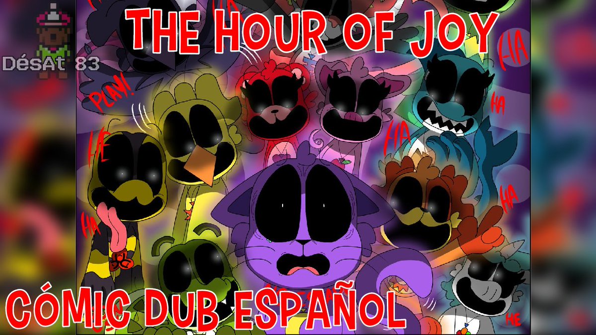 DesAt8383's tweet image. El cómic dub de las primas 15 páginas de THE HOUR OF JOY (el cómic de @PedroHV280) ya está disponible :D
Video abajo ⬇️
(Perdón si hay errores o la edición es muy simple no soy muy bueno editando xp)
#smilingcritters #catnap #dogday #thehourofjoy