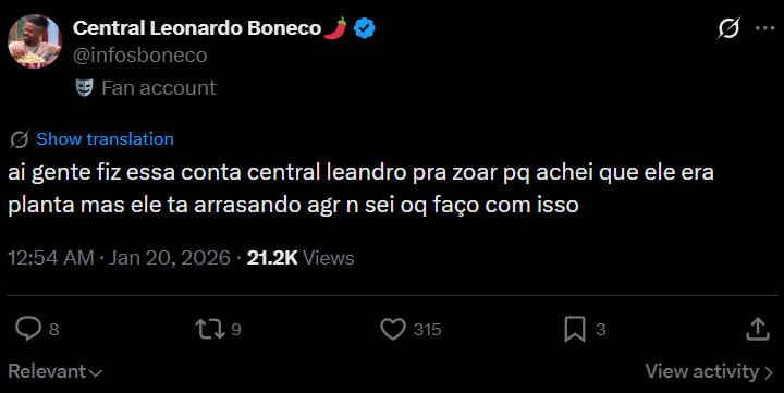 Central Leonardo Boneco🌶️ tweet media