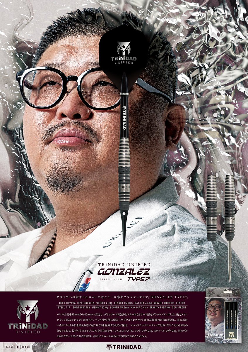 ☆本日発売☆ TRiNiDAD UNIFIED #西哲平 選手モデル @TezzBull