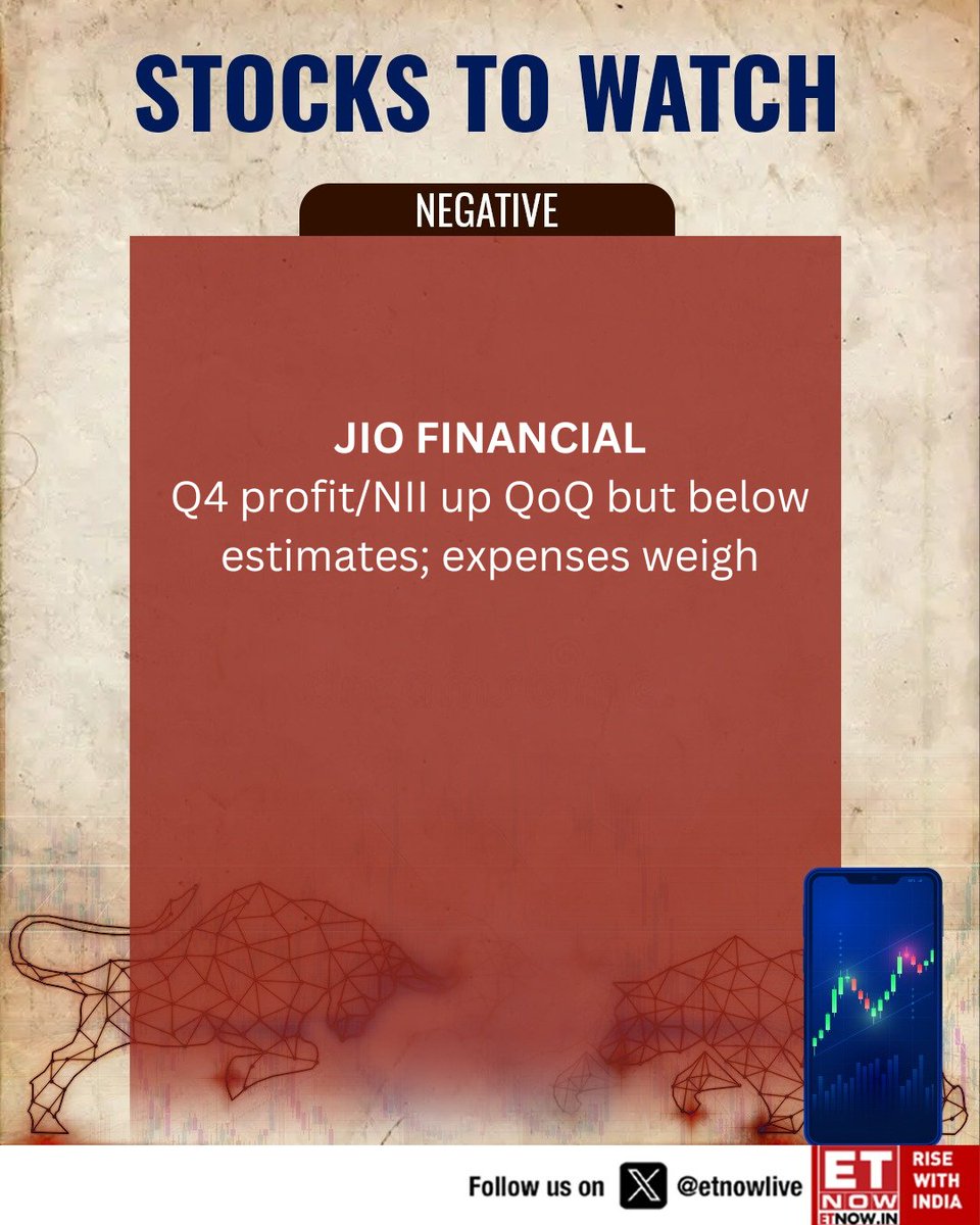 ETNOWlive's tweet image. Stocks To Watch |📊Ready, set, trade! Keep an eye on these stocks as they set the market buzz  

#StockMarket #StockMarketIndia #StocksInFocus