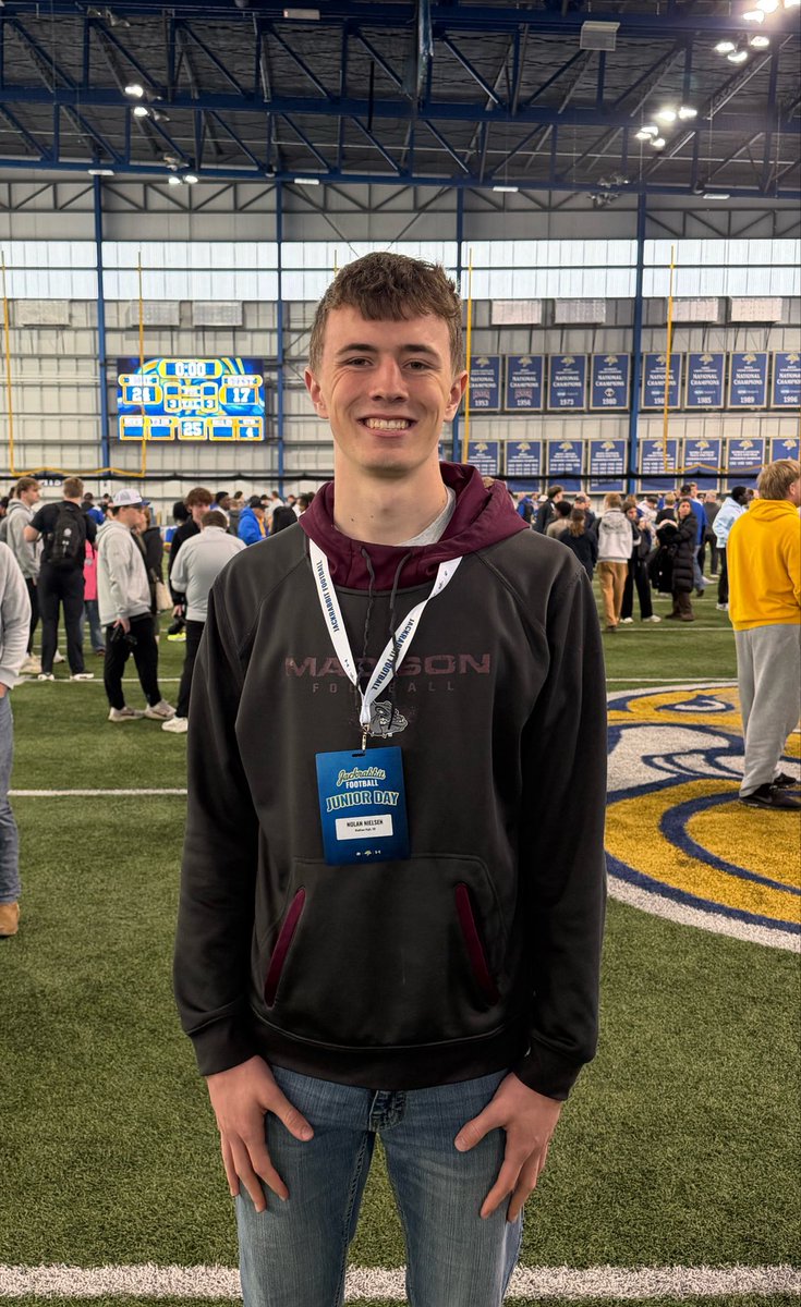 NolanNielsen28's tweet photo. Had a great time at the @GoJacksFB spring game this weekend! Thank you @Coach_Benedetto for the invite. https://t.co/OBBNh8PVDr