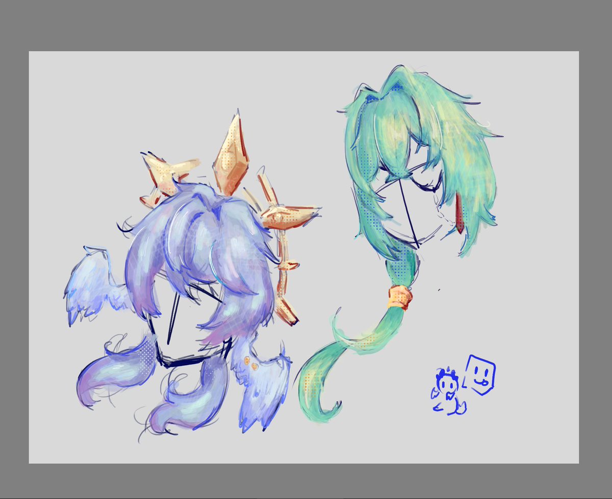 happyKmori's tweet image. #Anaxa and #Sunday #HonkaiStaiRai 

and a doodle