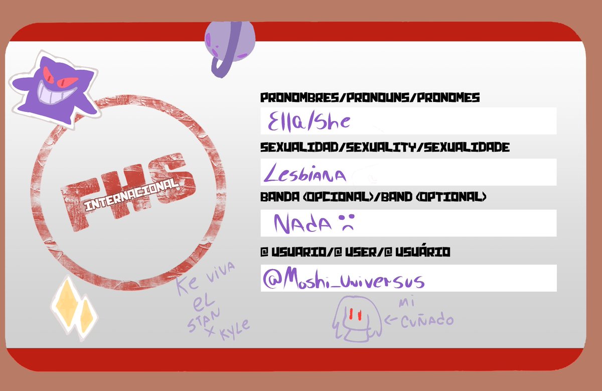 Moshi_Universus's tweet photo. Llegó Nebula , fan del espacio , jugadora compulsiva de Pokémon ( El stiker de Gengar lo saco de temu ) y que se vio casi todo South Park llegó a la HS ( presidenta del club de teatro en mi AU )
#Fnafhs #BandaHs #USfhs https://t.co/N9kaa54HTd