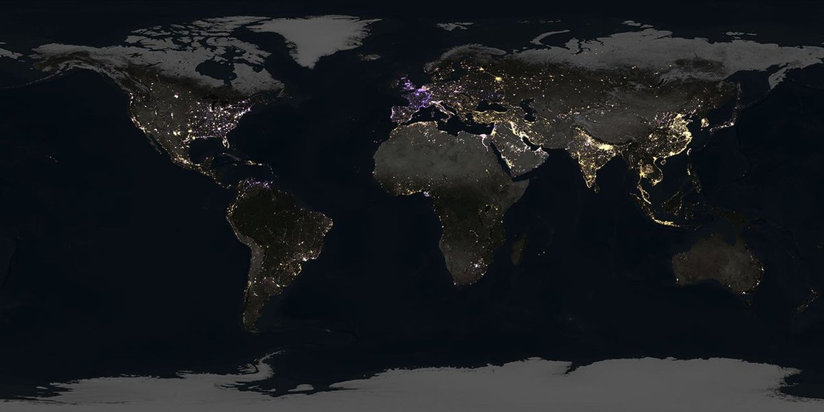 NASA satellites tracked nighttime lights for 9 years using 1.16M images, revealing uneven brightening and dimming across Earth.

The Bihar–UP belt emerges as one of the brightest regions of Earth. 🇮🇳