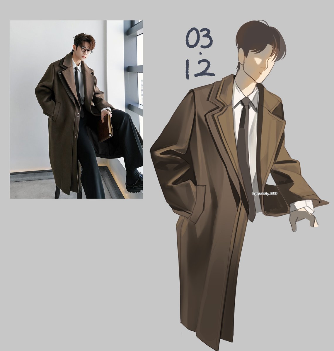 pepstudy_2509's tweet image. 26.03.12_옷주름, 크로키 #크로키 #study