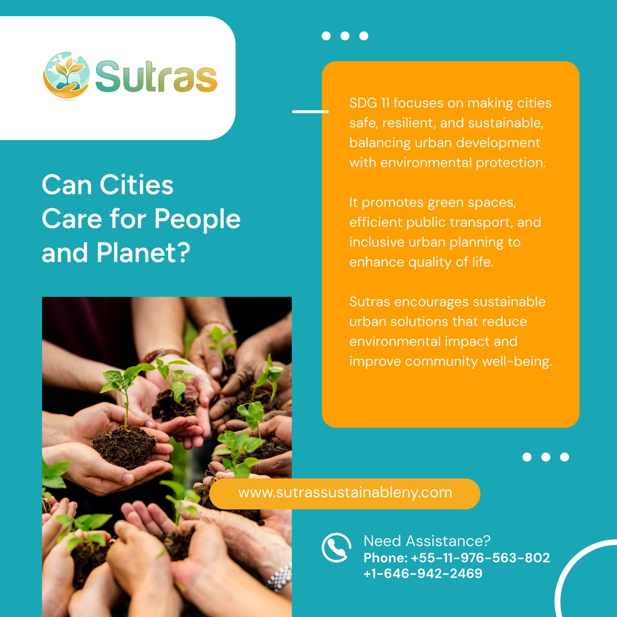 SutrasNY's tweet image. Sustainable cities create healthier, happier communities. 🌍🏙️💚 Support eco-conscious urban planning and green initiatives today!

#SDG11 #SustainableCities #GreenUrbanPlanning #CommunityWellBeing #EnvironmentalSolutions