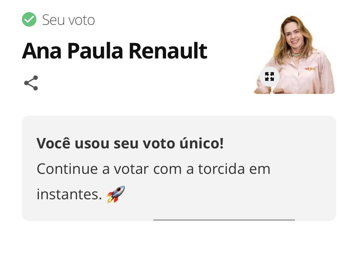 Começou!! Vamos! #AnaPaulaCampeã 💐♥️🥰🏆🥇