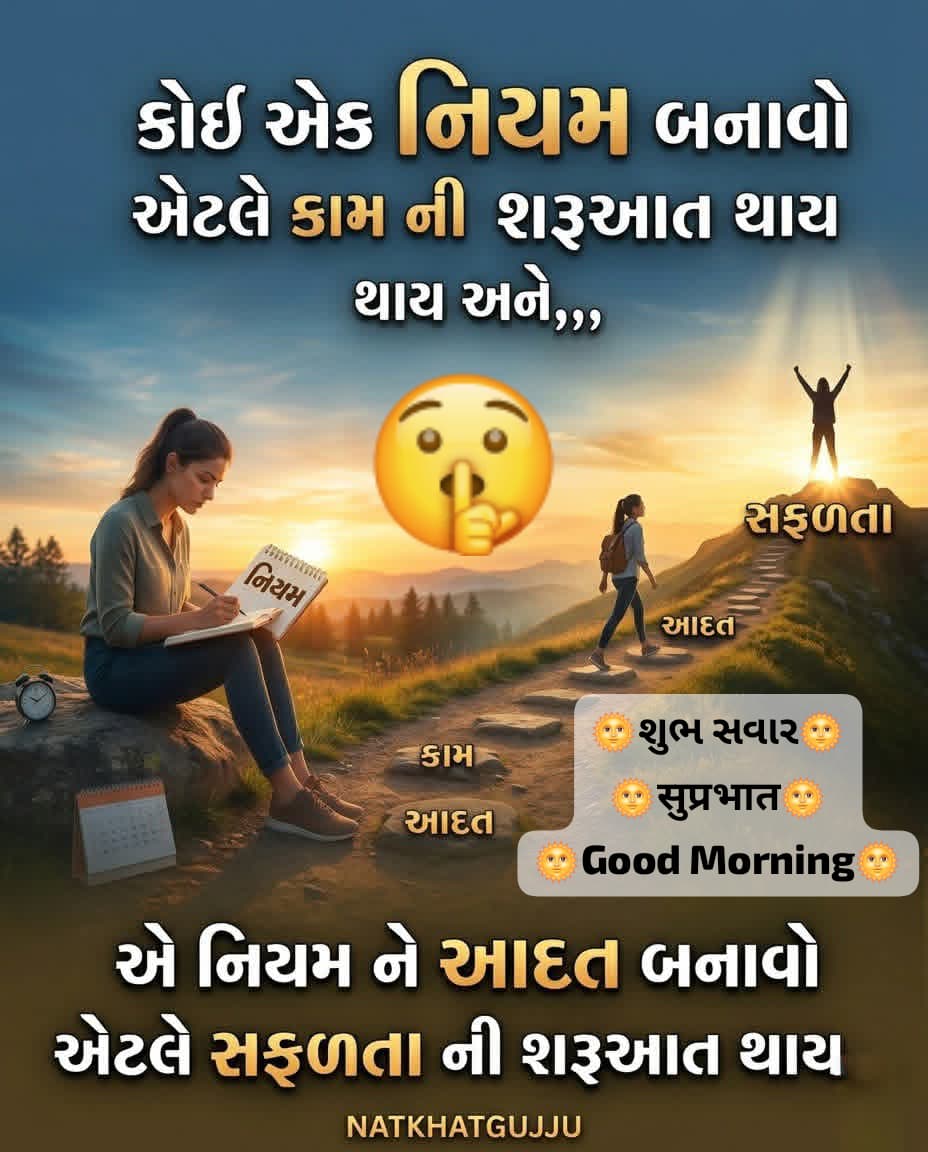 natkhat_gujju's tweet image. 🌞શુભ સવાર🌞
🌞सुप्रभात🌞
🌞Good Morning🌞
#GoodMorning
#Natkhatgujju
#motivation
#radheradhe