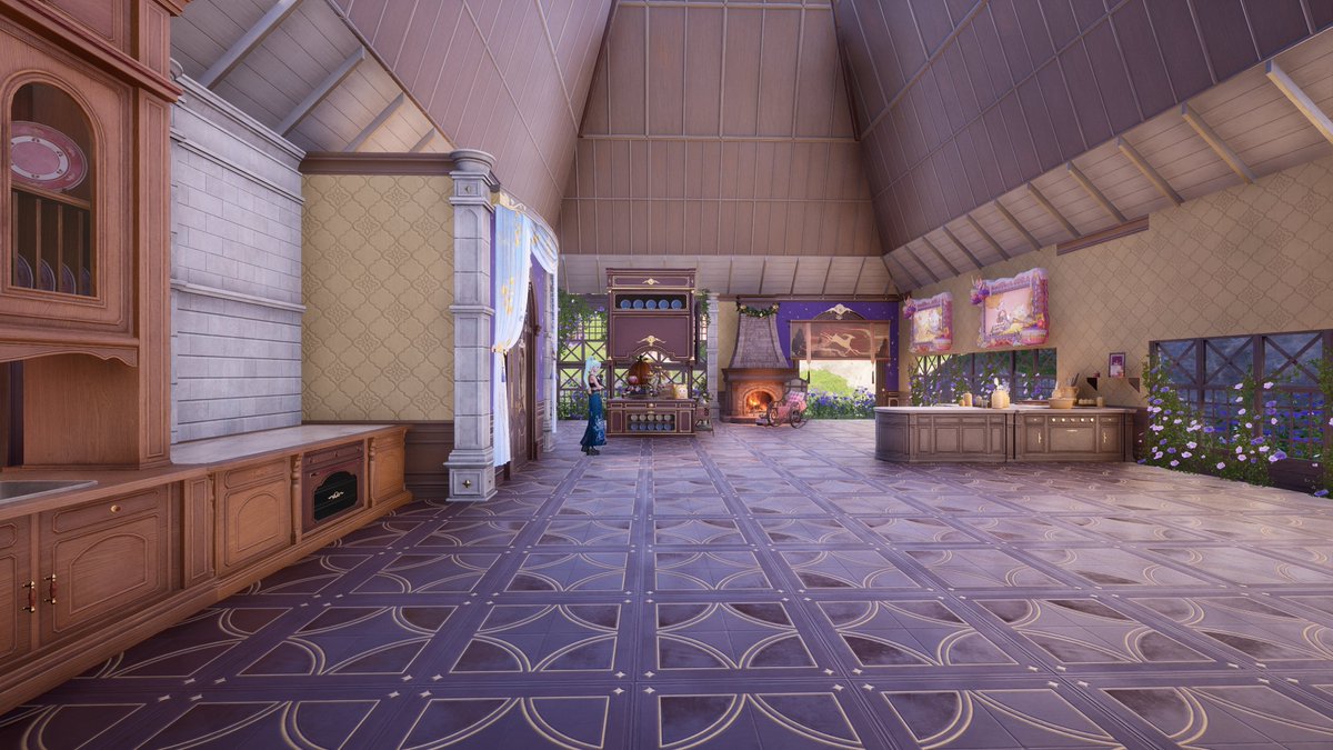 #InfinityNikki 
I finally finished the kitchen! It has a roof now!