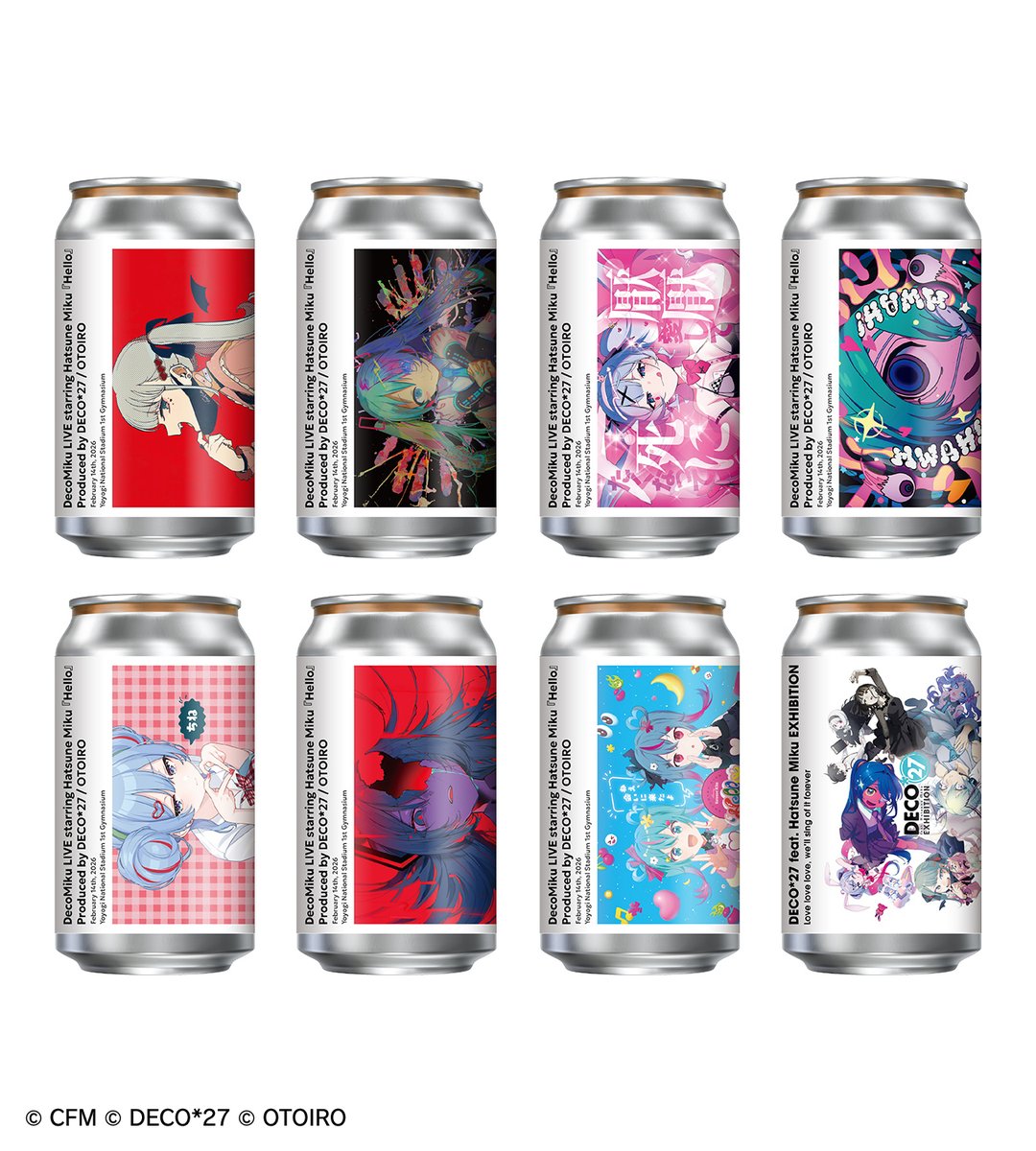 予約開始】「DECO*27 × TAG LIVE LABEL オリジナルラベル缶 全8種