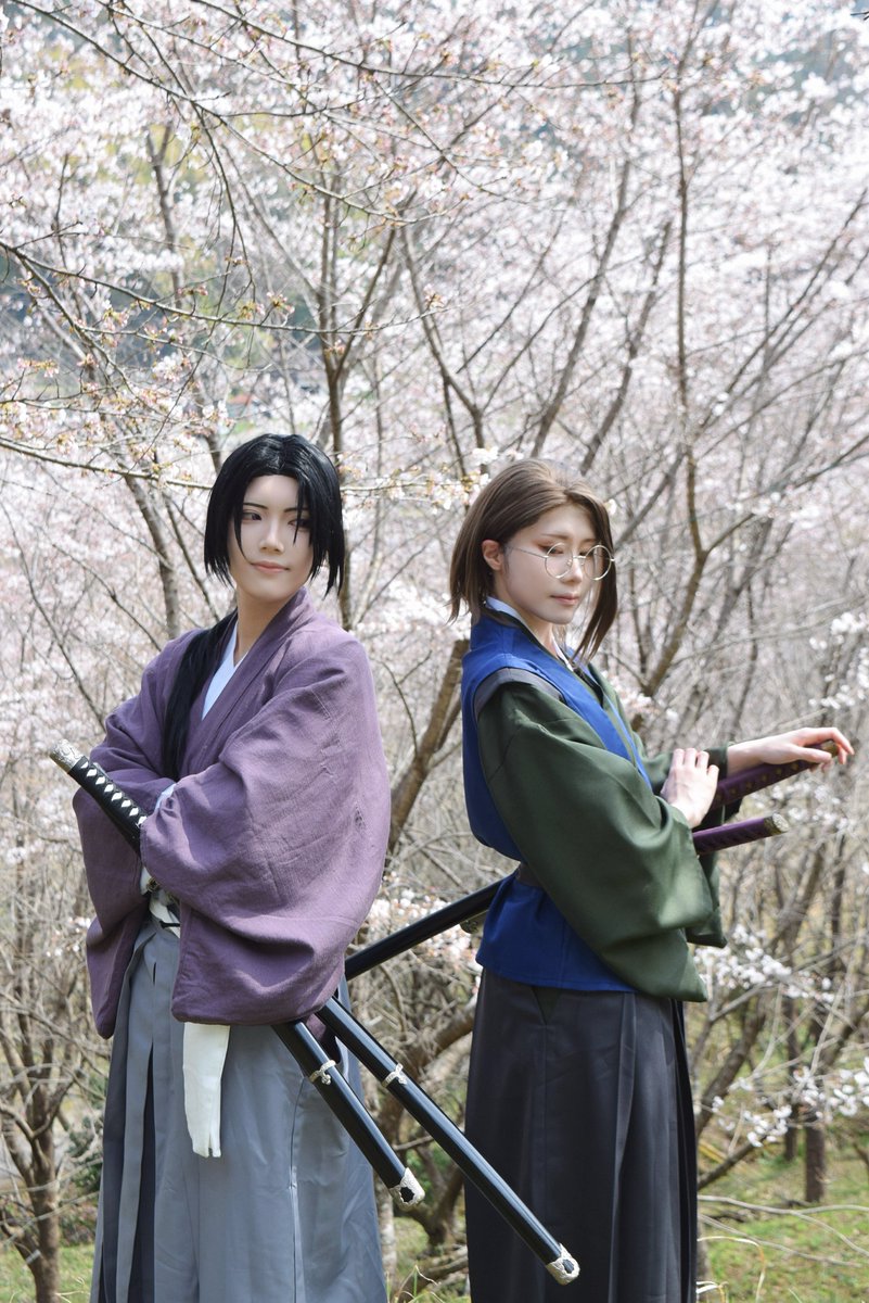 ⚠︎Cosplay⚠︎ 

薄桜鬼/山南 敬助/土方 歳三

─────────────

        言葉は交わさずとも

─────────────

 #ごだいのcos撮り
 #アヤメロケ