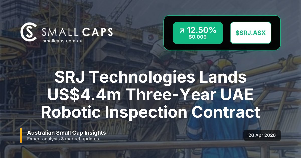 SmallCapsASX's tweet image. $SRJ wins US$4.4m three-year UAE robotic leak detection and emissions inspection contract via ACE, with 2-year extension option—fees on agreed tariffs. #ASX #SmallCaps #SRJ

smallcaps.com.au/article/srj-te…