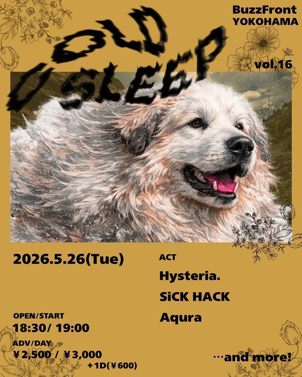 【Live Info】
・2026.5.11下北沢daisybar
出演時間21:15〜

・2026.5.26 BuzzFront YOKOHAMA
※2ピースでの出演です

取り置き🎫
docs.google.com/forms/d/e/1FAI…