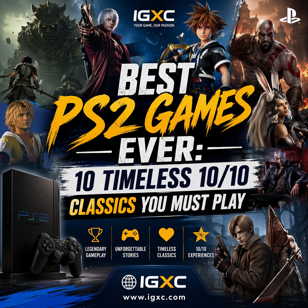 IGXCOfficial's tweet image. From emotional masterpieces like Shadow of the Colossus to action legends like Devil May Cry, these 10 titles still feel like perfect 10/10 experiences even today.
#playstation2 #PS2 #igxc

✅More: bit.ly/4e3bBex

Which PS2 classic do you still go back to?