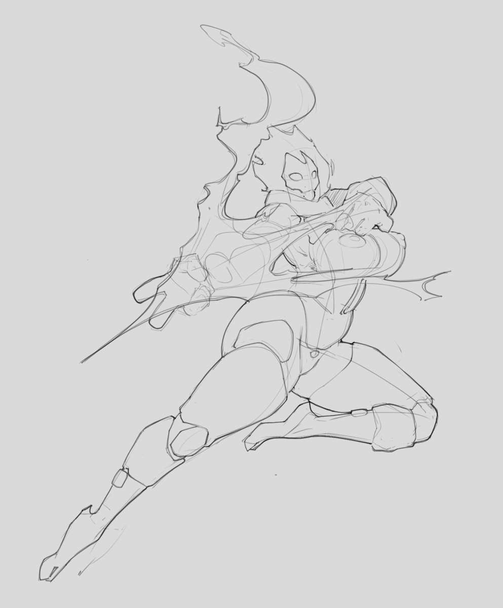 Step 1: Make key lines✏️
Step 2: Add Details 🔥