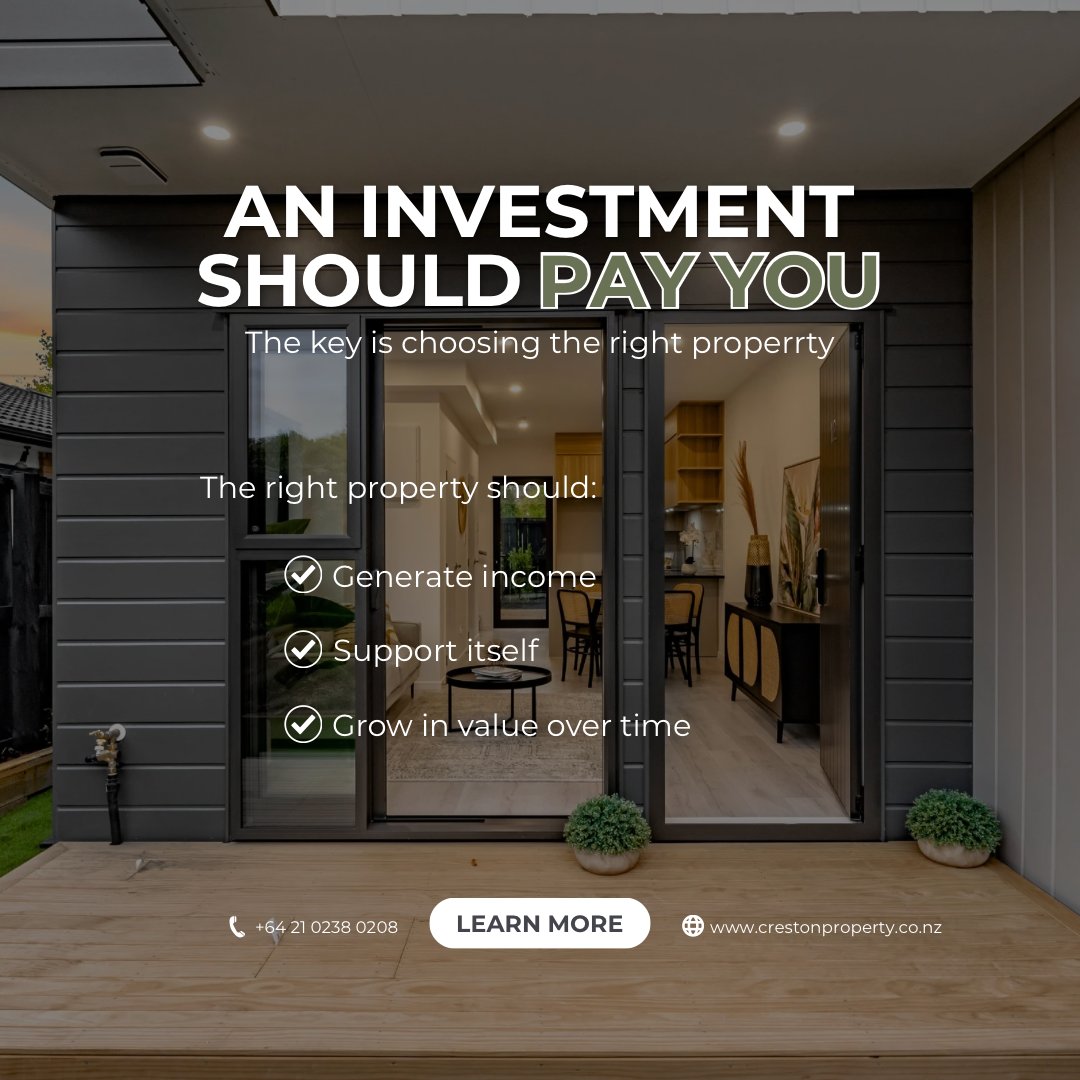 CrestonProperty's tweet image. At Creston Property, we focus on helping clients secure properties that generate positive cash flow - so your investment is working for you from day one.

Yield vs Capital Growth - what’s the difference?

#PropertyInvestment #Investing #RealEstate #Yield #CapitalGrowth