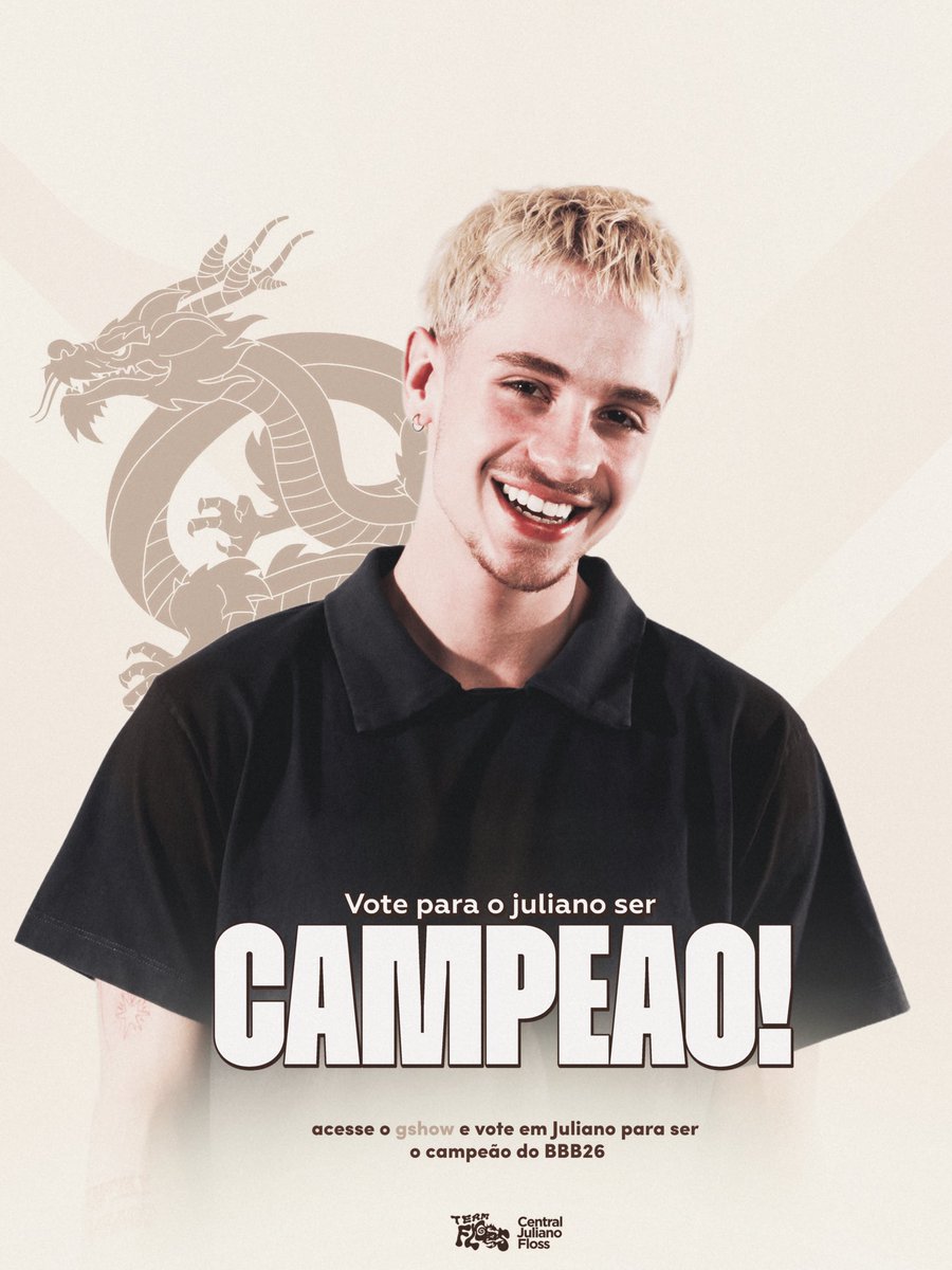 cfjulianoo's tweet photo. CHEGOU A HORA! A votação para o campeão do BBB 26 está aberta!
Precisamos que você vote em Juliano agora. Contamos com vocês para levar ele ao título! Vamos com tudo! 💪🏻💙#JulianoCampeão | #BBB26 https://t.co/vmS0Wo4lq9