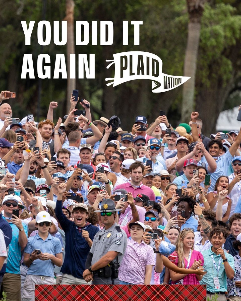 For the love of plaid. 🏆  In a weekend packed with jaw-dropping moments, Matt Fitzpatrick kept us on the edge of our seats with a game that will go down in tartan history.   And YOU, Plaid Nation … Loud. Loyal. We couldn’t love you more. 🫡  Who’s ready for next year?