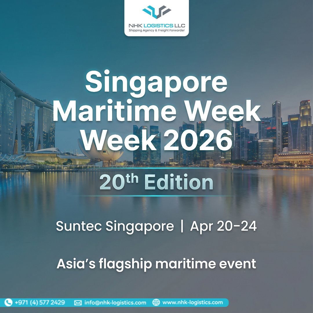 NHKLogisticsLLC's tweet image. Singapore Maritime Week 2026 is here 🌍⚓

NHK Logistics stays connected to global shipping trends to serve you better.

📦 Fast | Reliable | Global
📩 Contact us today
.

.

#NHKLogistics #FreightForwarding #GlobalShipping #MaritimeIndustry #SingaporeMaritimeWeek #SupplyChain