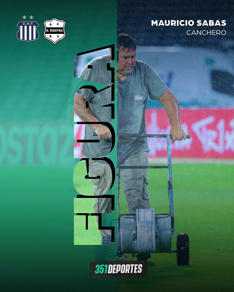⭐️ LA GRAN FIGURA DE LA NOCHE

👏🏻 Mauricio Sabas, encargado del mantenimiento del campo de juego en el Kempes, se llevó una merecida ovación de los hinchas de #Talleres ubicados en la Platea Ardiles.

🧑🏻‍🎨 Junto a un gran equipo de trabajo, se encargaron de pintar todas las líneas