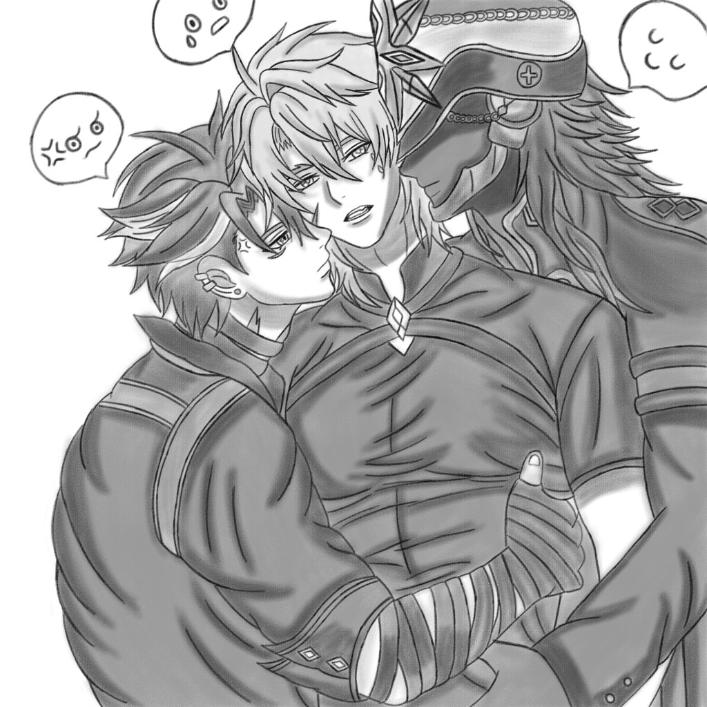 BloodyCrossLuka's tweet photo. I like how it turned out in the end.
#Genshin #Genshinlmpact #Varka #Capitano #Varkitano #Capivarka #Varkathesley #Wriothesley https://t.co/f3583rwu3J