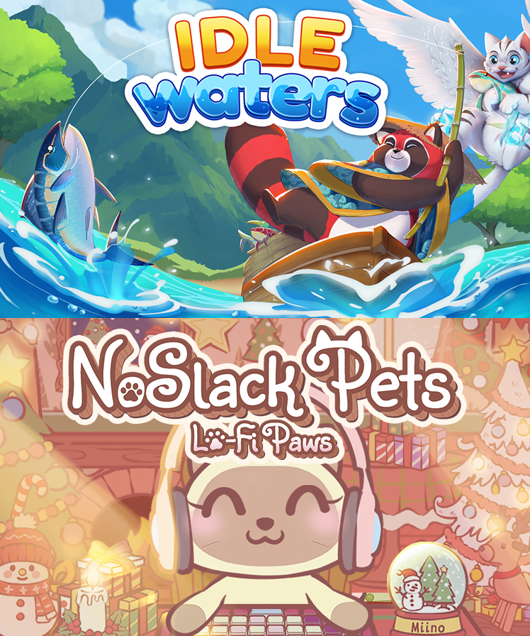 LynkPinGame's tweet photo. Our new bundle with Idle Waters is live 🐾🎣

Cozy desktop companionship + calm fishing in one pack:
Cozy Waters Bundle: Idle Waters x NoSlack Pets: Lo-Fi Paws

And yes... a new NoSlack Pets update is also on the way.

Thanks Marco &amp; Ignita Games!
https://t.co/Q6ULY6N1jx https://t.co/DLT4ebF9bK
