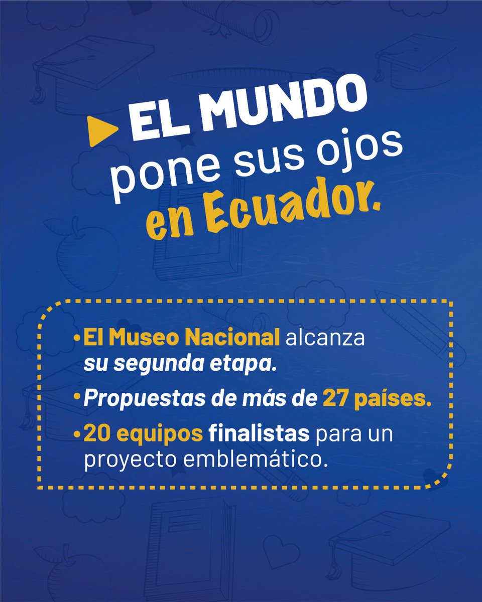 Educacion_Ec's tweet photo. 📊 El MINEDEC avanza con resultados concretos en el primer trimestre.

👩🏻‍🏫 Más estabilidad para docentes, con la entrega de 1.944 nombramientos definitivos.  

🏛️ La construcción del Museo Nacional posiciona al Ecuador, alcanzando propuestas de más de 27 países, con 20 equipos finalistas para el proyecto.