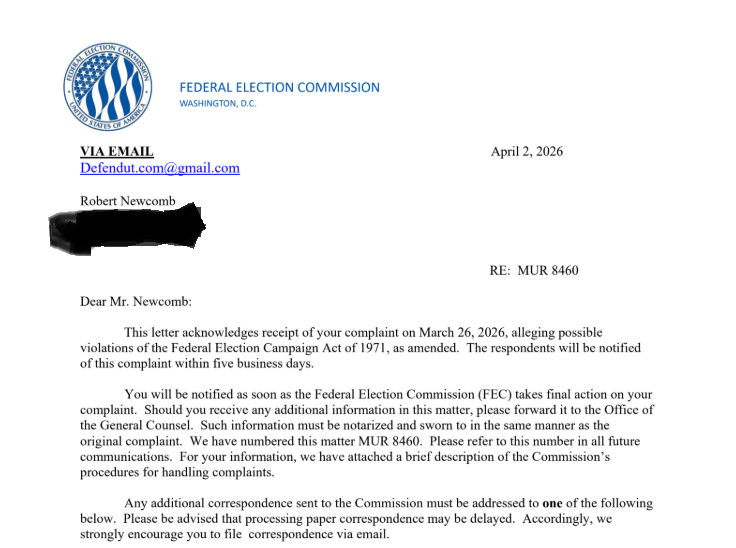 DefendUtah's tweet photo. Proud to be apart of this - rooting out corruption is
@DefendUtah's first priority this election year. 

If anyone else has further information they would like to submit, please DM or email me defendut.com@gmail.com, we will review, and submit to the House Ethics Committee and the FEC.  
#utpol 
#utgop
@mschultz_12
@Clancy4Utah
@SenateGOP
@BYU_GOP
@BasedMikeLee
@KariLisonbee