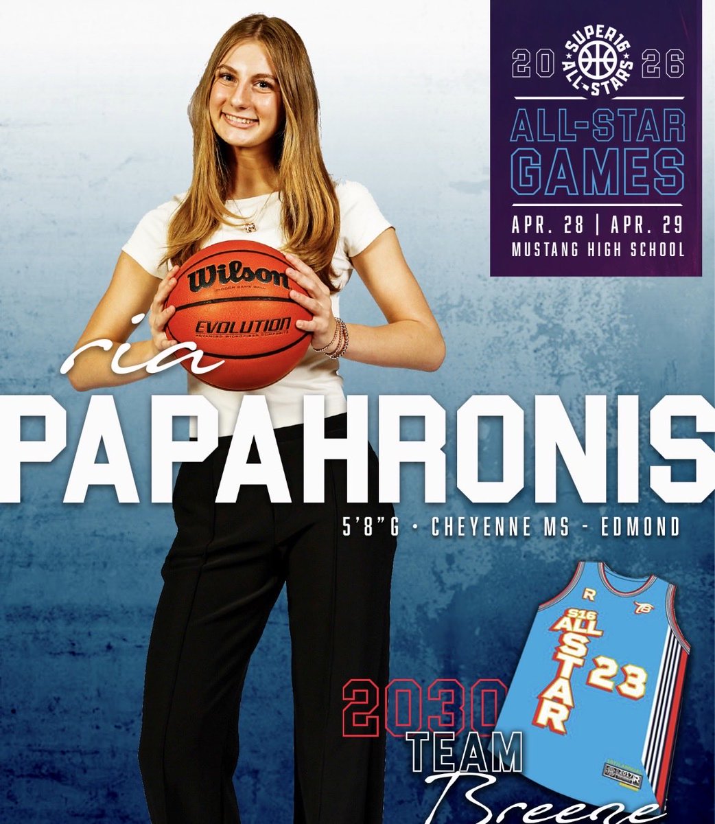 ria_papahronis's tweet photo. Thankful and excited to play in the Super 16 All Star Game! https://t.co/Qz4uzTrx4p