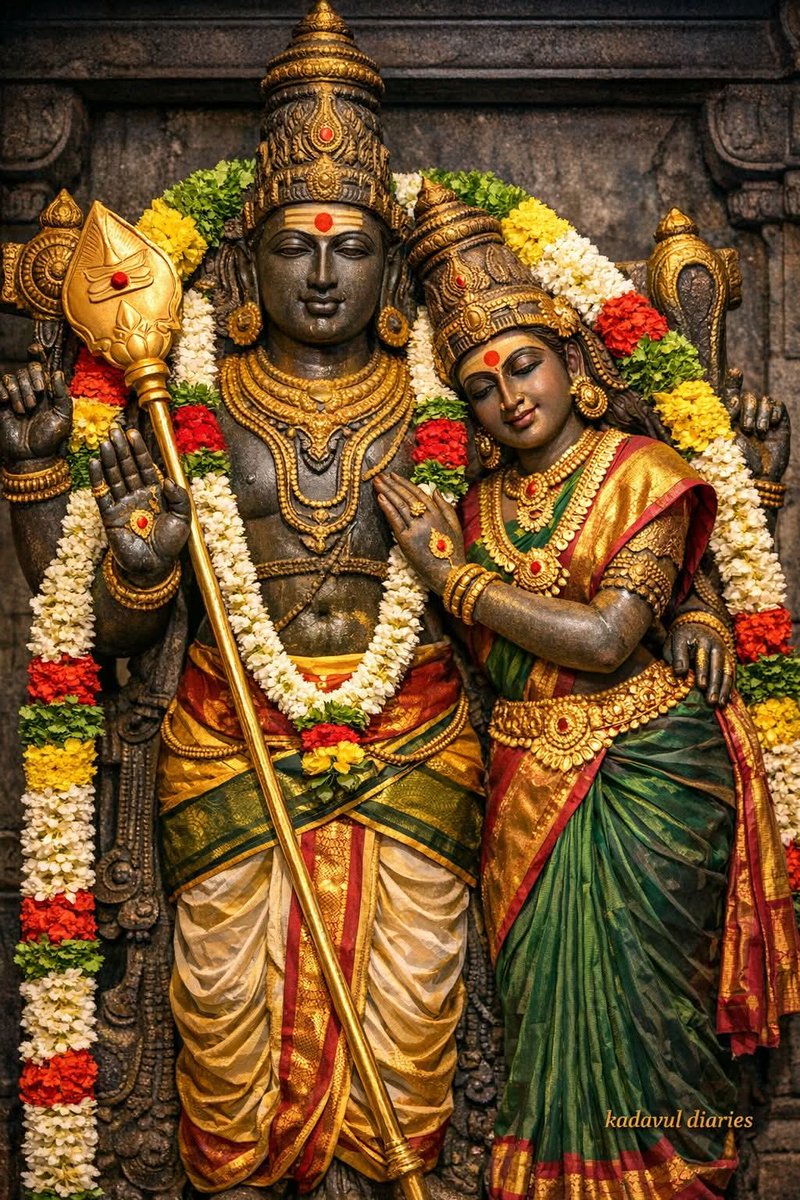 irajendrashukla's tweet photo. Divine grace of Lord Murugan with Deivanai empowers every step with courage, devotion, and victory.

Om Saravana Bhava ❣️🔥🚩 https://t.co/MD9mBAmNnO