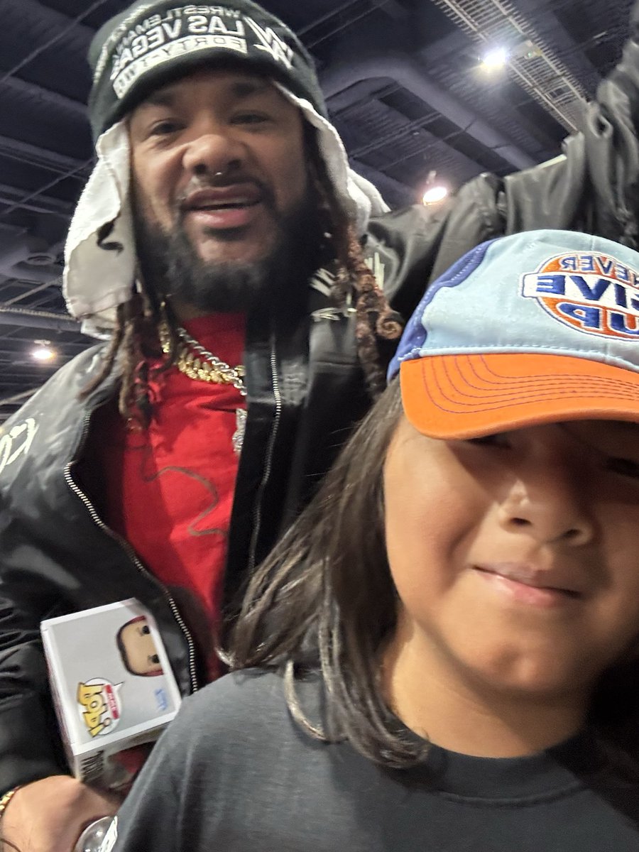 DennyHe45628492's tweet image. Thank you @jacobfatu_wwe for making my sons weekend even better by taking a picture with him. #JacobFatu #WrestleMania #Winner