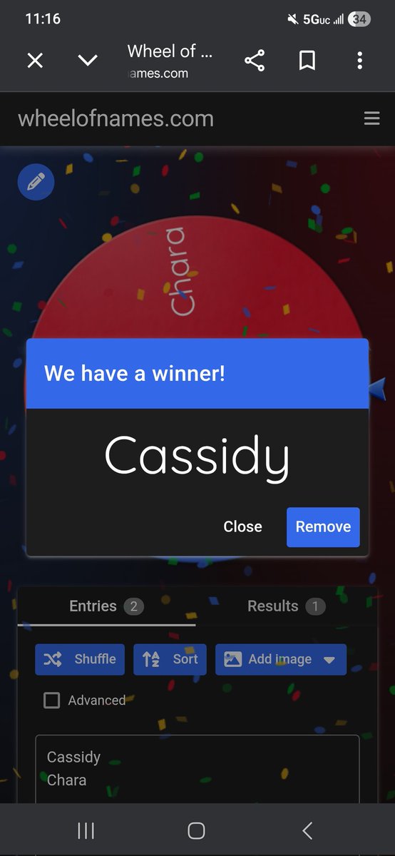 The wheel has spoken yall