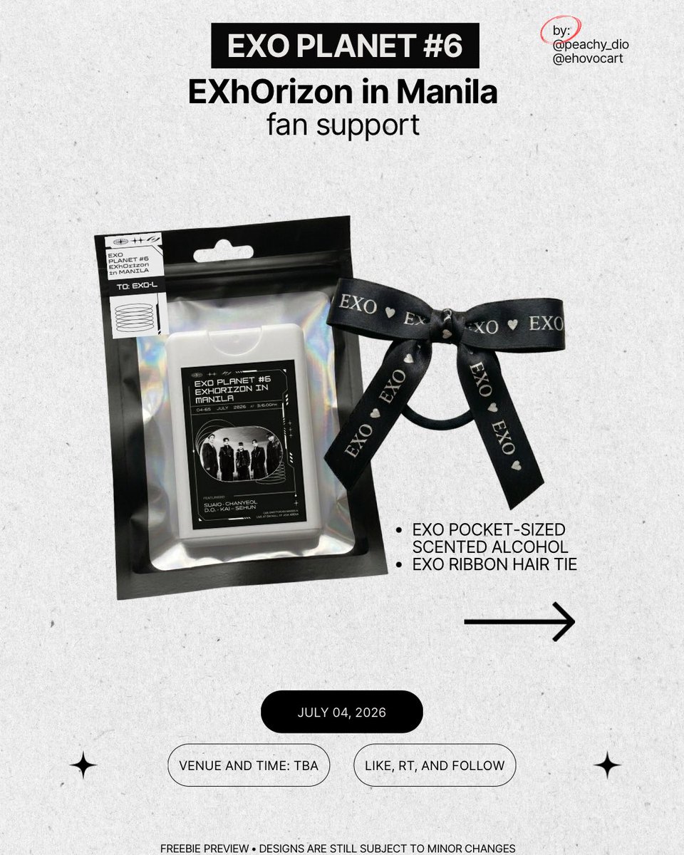 Peachy Dio 🍑 EXhOrizon in MANILA fan support tweet media