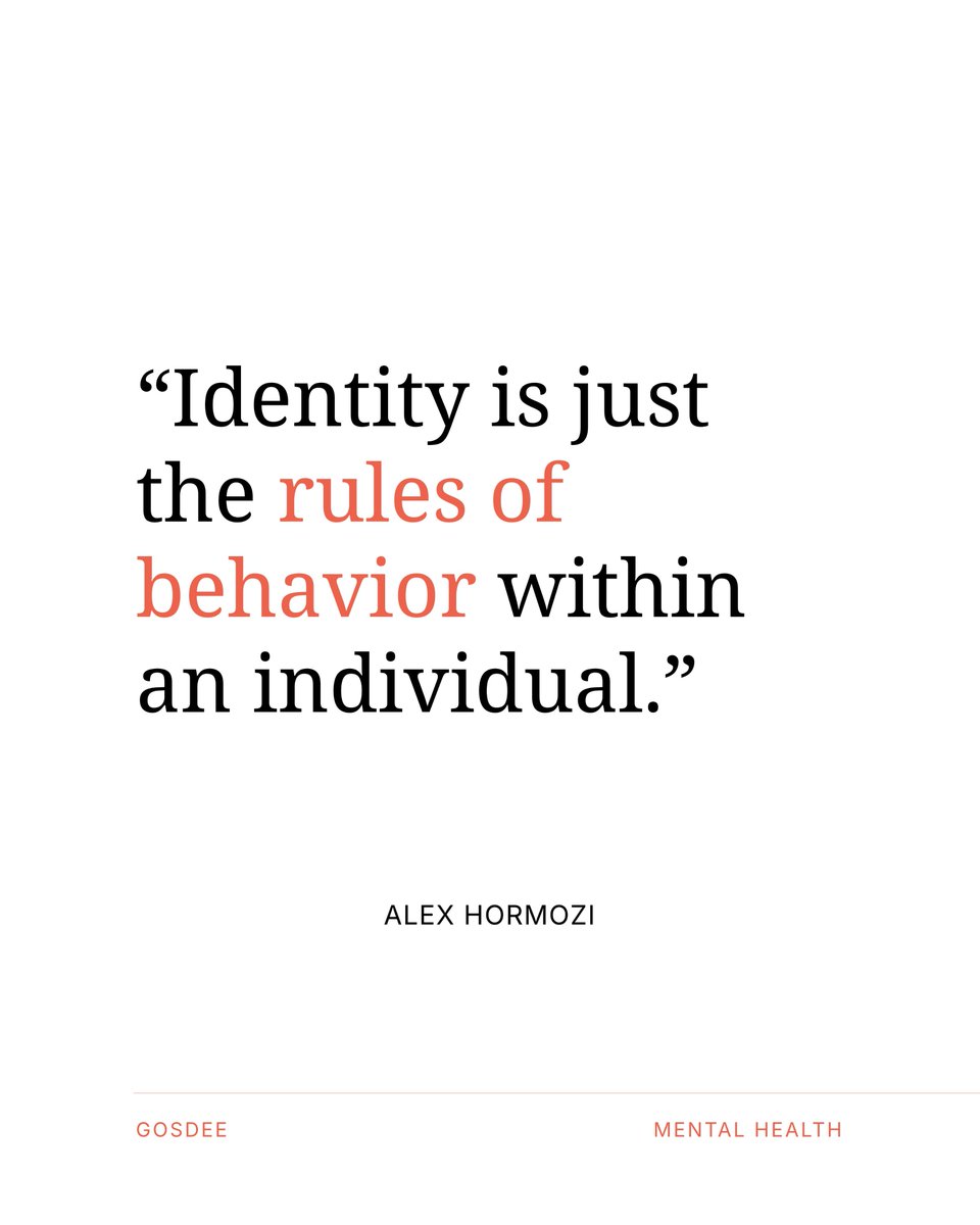 gosdeeowl's tweet photo. Who you are is defined by the systems you build for your life. https://t.co/XEcSW3IEN2