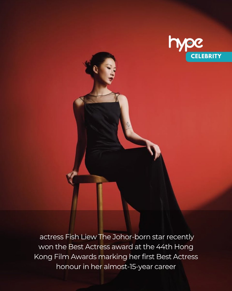 HypeMY's tweet photo. Congratulations to Malaysian-born Hong Kong actress #FishLiew #廖子妤 on her recent win at the #44thHongKongFilmAwards #第44屆香港電影金像獎! The star won Best Actress for her work in #SomeoneLikeMe #像我這樣的愛情, where she portrayed an artist with cerebral palsy. This win marks the actress’s first Best Actress honour from the prestigious award ceremony, after winning Best Supporting Actress in 2022.

Read more via link in our bio.