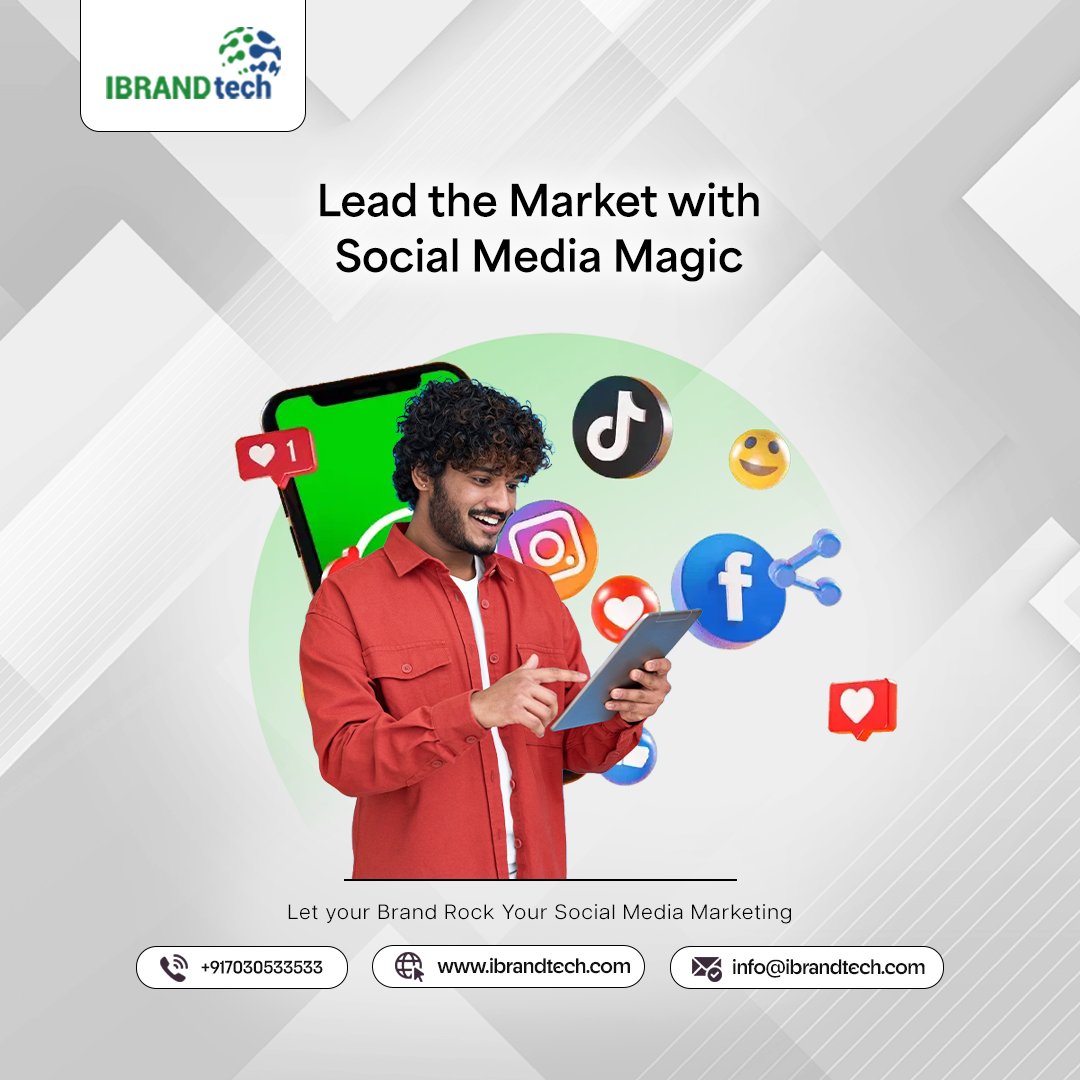 IbrandDtech's tweet image. Harness the power of creativity and strategy to stand out in the digital world. With the right social media approach, your brand can connect, engage, and grow like never before. 

For more details visit ibrandtech.com or call on 7030533533.

#SocialMediaMagic