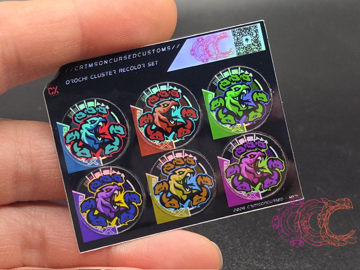 CrimsonCursed's tweet photo. Dran strike, unicorn sting, wiess tiger, and orochi cluster have been added to the recolor sets

https://t.co/0wSIMBe6Sh

#BeybladeX
#Bryblade https://t.co/YGulgdtwyP