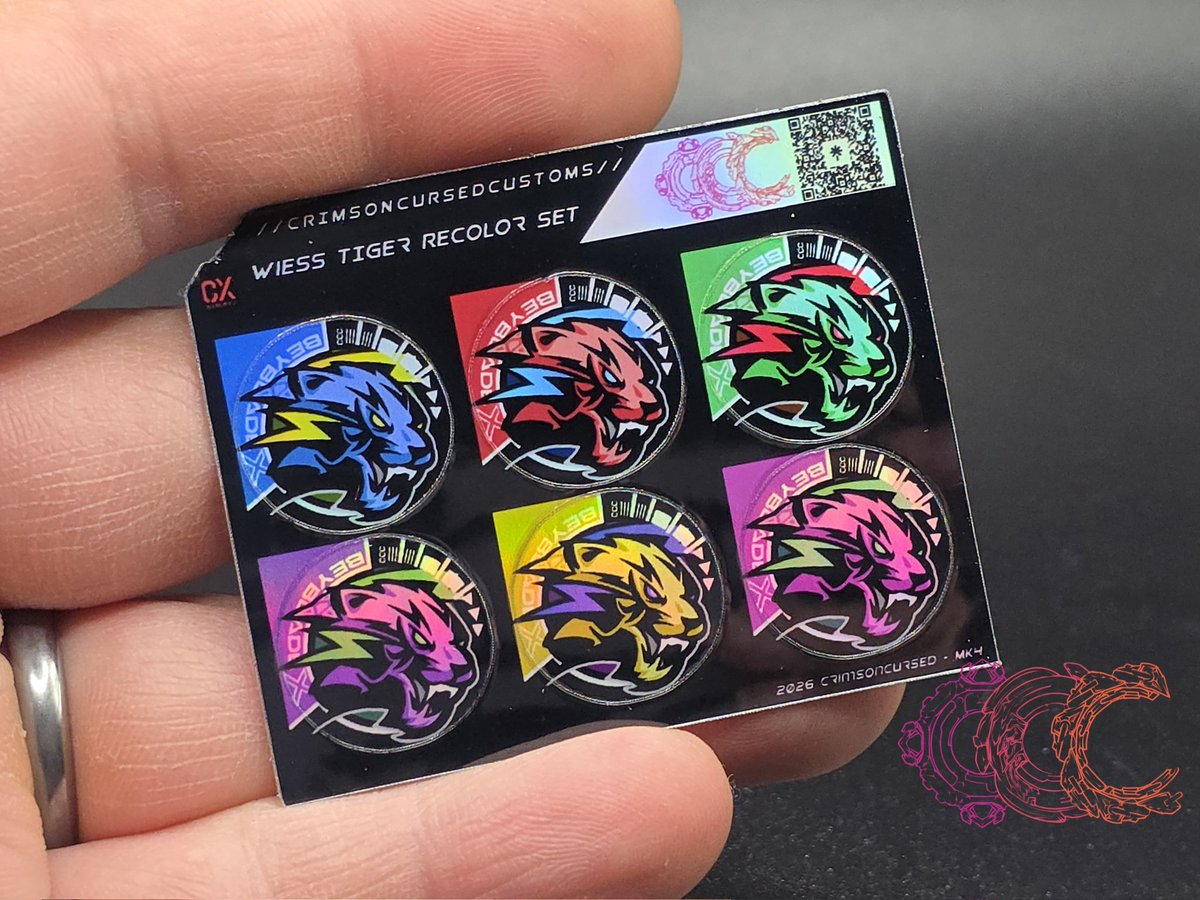 CrimsonCursed's tweet photo. Dran strike, unicorn sting, wiess tiger, and orochi cluster have been added to the recolor sets

https://t.co/0wSIMBe6Sh

#BeybladeX
#Bryblade https://t.co/YGulgdtwyP