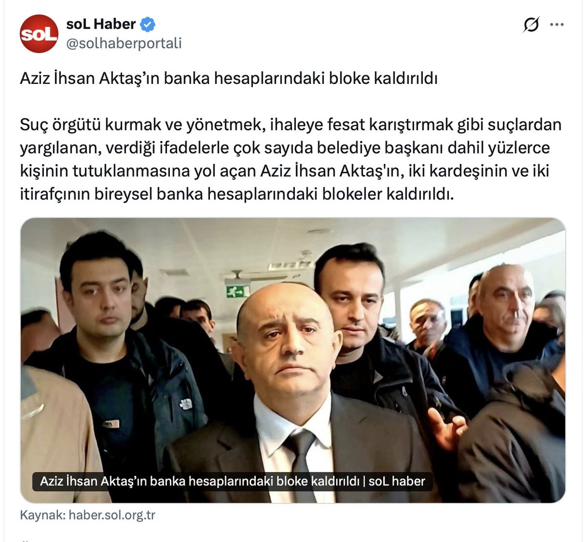 Bugün Aziz İhsan Aktaş ve Beşiktaş Belediyesi hakkında görülen rüşvet ve yolsuzluk davasının ikinci celsesi başlayacak. Dün sosyal medyada tamamen bağlamından koparılan ve manipülasyon amacıyla paylaşılan bir belge, aslında kamuoyunu doğru şekilde bilgilendirmek için değil
