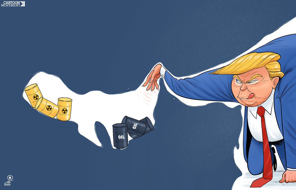 RT by @mikenov: Trump versus Hormuz. Today's cartoon by @cartoonist_77. More cartoons:  #Hormuz #Iran pic.