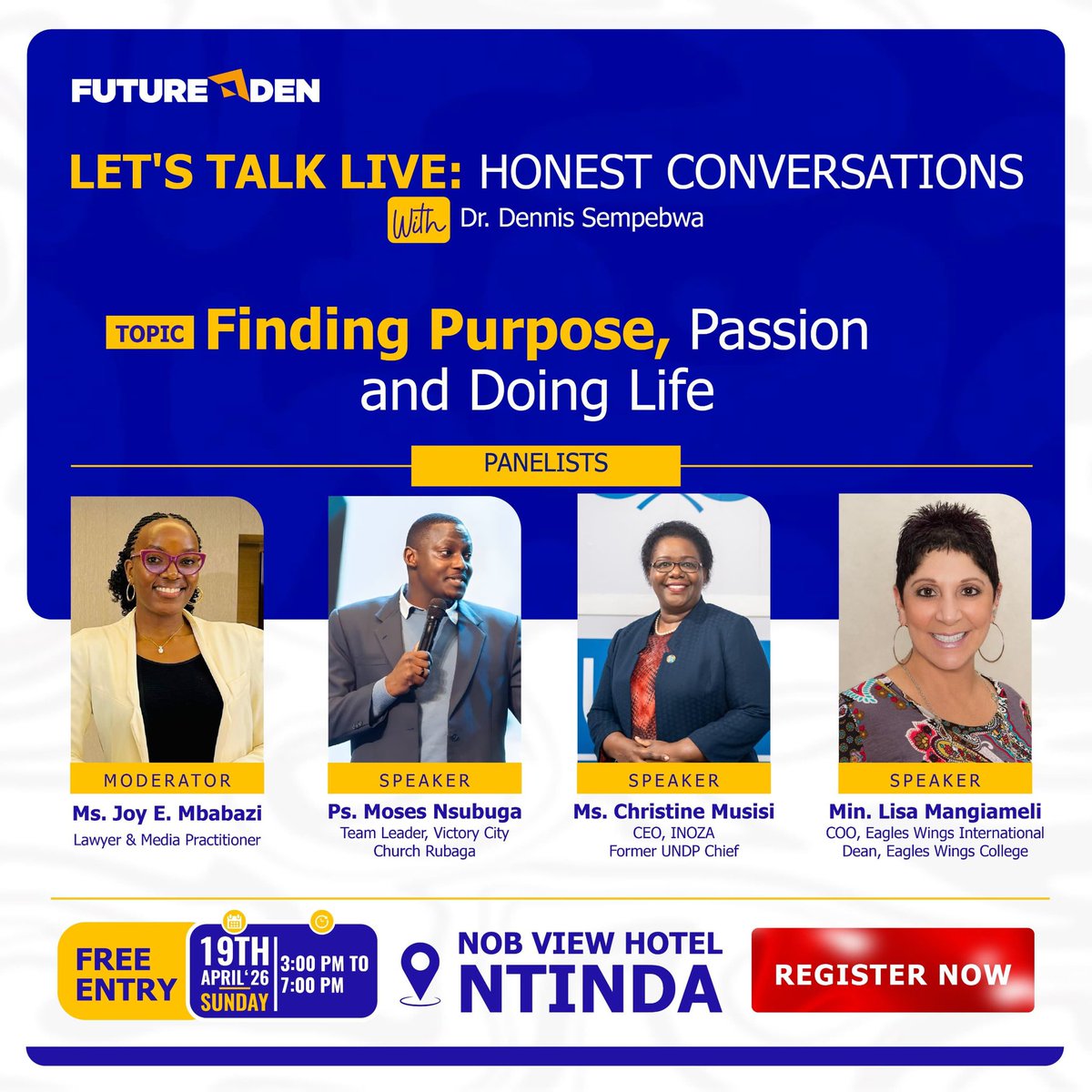 Dianajomo1's tweet image. Attended “Let’s Talk Live” by @futuredenhub and it shifted my perspective on life 
Key takeaways: • Failure is a lesson, not a label • Be the light, even with little • Faith
I’m choosing to live intentionally, trust God, and move forward boldly. ✨ #Purpose #Faith #Growth