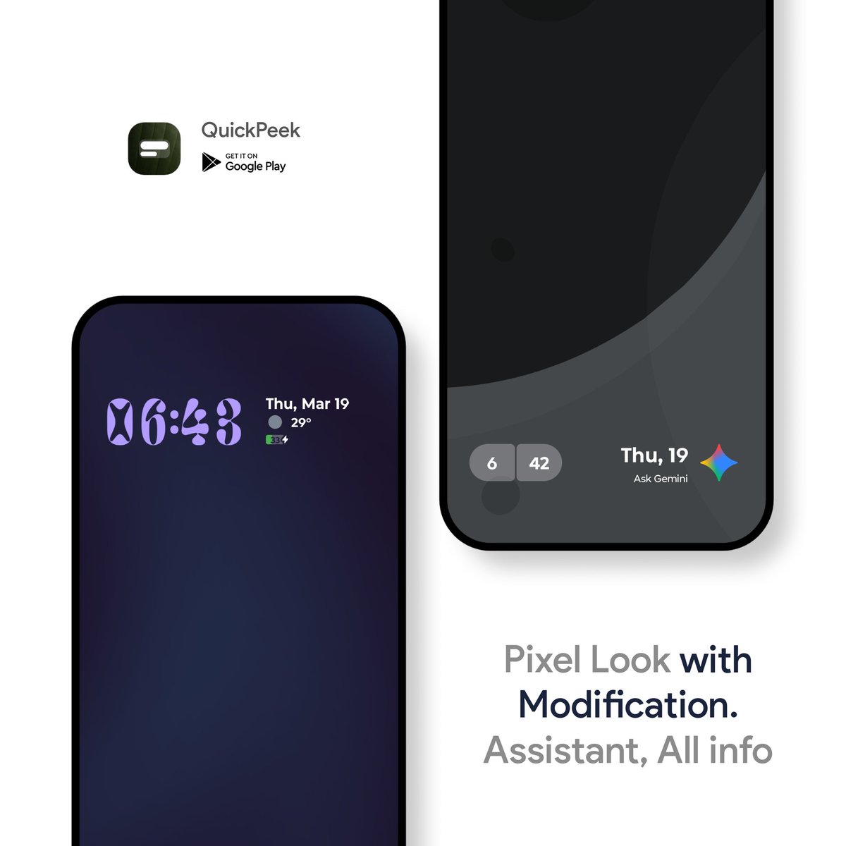 SachinXpert's tweet photo. 🚀 QuickPeek – Now on Play Store

No KWGT. No third-party apps.
Just One Tap and Apply.

All your essentials in one widget:
⛅ Weather • 🎵 Music • 📅 Calendar • 👟 Steps • ⏰ Alarm

12 widgets, Customizable and battery optimized.

10 code giveaway: follow me, like, repost https://t.co/nWEICK5gwh