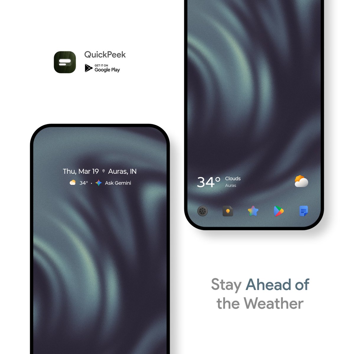 SachinXpert's tweet photo. 🚀 QuickPeek – Now on Play Store

No KWGT. No third-party apps.
Just One Tap and Apply.

All your essentials in one widget:
⛅ Weather • 🎵 Music • 📅 Calendar • 👟 Steps • ⏰ Alarm

12 widgets, Customizable and battery optimized.

10 code giveaway: follow me, like, repost https://t.co/nWEICK5gwh