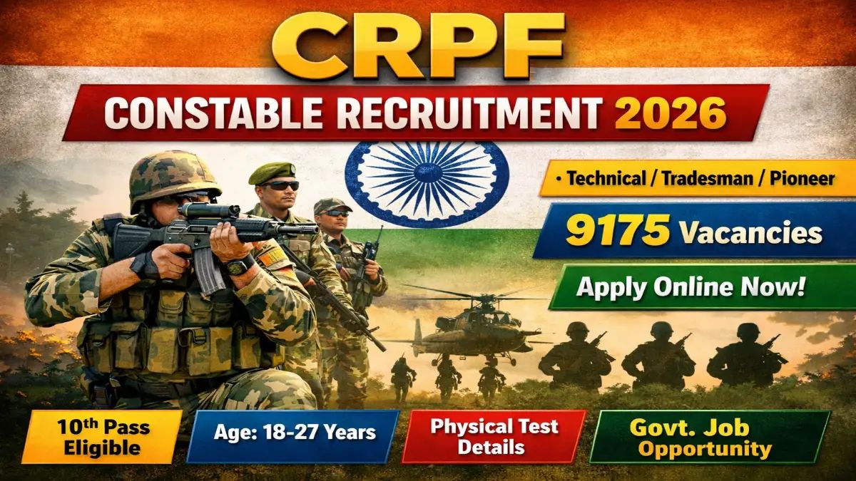 Sarkari_Result1's tweet image. CRPF #Constable #Tradesman &amp;amp; Technical Recruitment 2026 Apply Start🔥🔥
@Sarkari_Result1 #SarkariResult

Click Below Link To Apply👇
sarkariresult.app/crpf-constable…