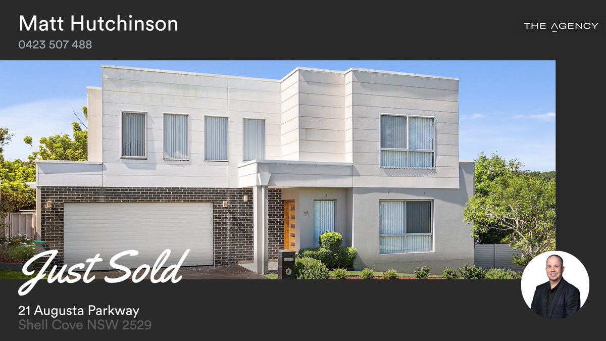 TheAgencySI's tweet image. 🛌 4 🛀 2 🚘 2
📍 21 Augusta Parkway, Shell Cove, NSW, 2529

Thrilled to have sold this beautiful property!

My latest sale on RateMyAgent.
Class 1 1576374
rma.reviews/w7p3wjwrpqfn

#ratemyagent #realestate #The_Agency_South_Illawarra #sold #happyclients...