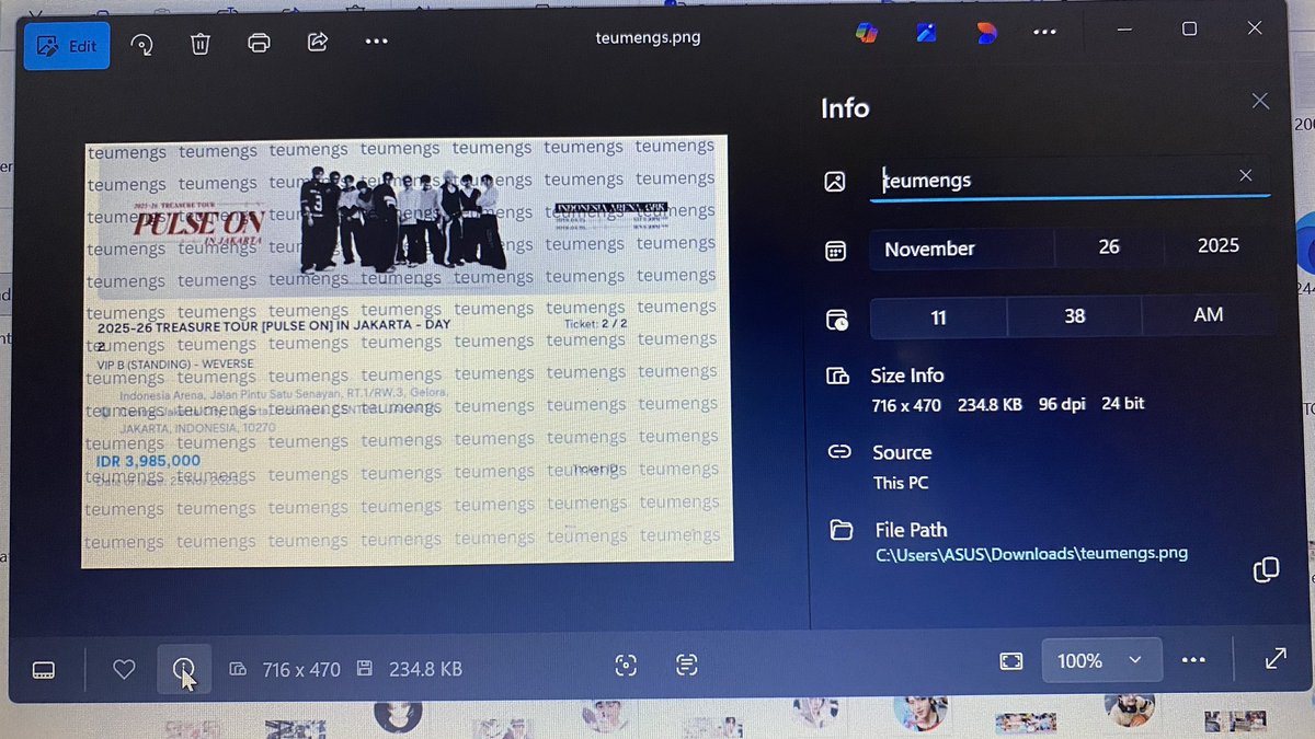 ga nyangka dari tanggal 26 November 2025 beli tiket, sekarang udah tinggal 5-6 hari ngonser. tabah banget teume ina 😞