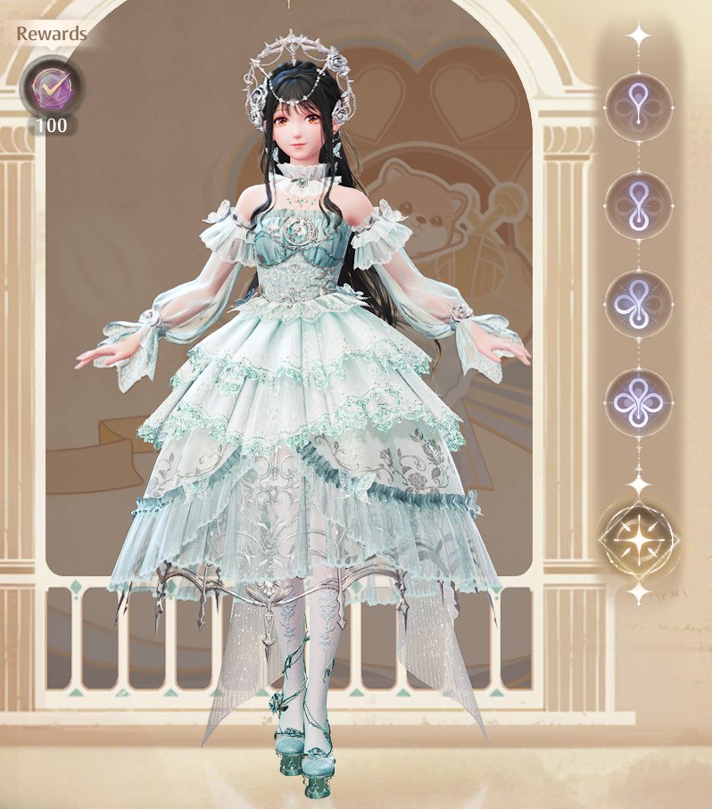 chantelcatmom's tweet photo. Random thought: I think Wishful Aurosa is one of the best 5* glow-up colorways in the entire game. I just love this teal shade so much. https://t.co/r2hWn5SRYV