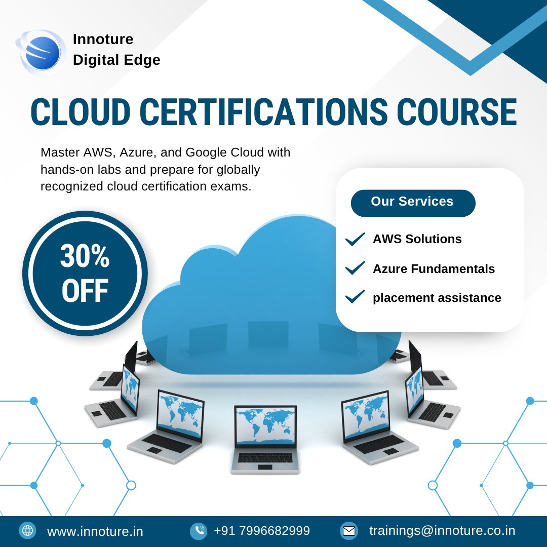 Innoture_digita's tweet image. Join Our Online Cloud Certifications + GenAI Master Program at Innoture Digital Edge and build a future-ready career in Cloud &amp;amp; AI!
🔗 Course Details &amp;amp; Registration:
👉 innoture.in/courses/cloud-…
#Innoture  #Digital #CloudComputing #AWS #MicrosoftAzure #GoogleCloud #GenerativeAI