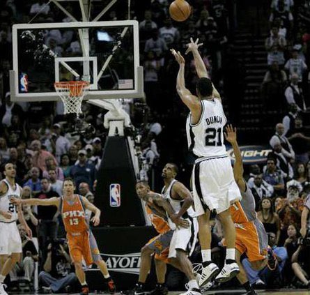 Speaking of Spurs. I thought I’d check and yep, on this day, 18 years ago, Duncan broke my little old heart live on TV.