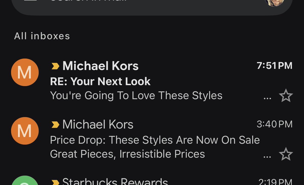 SeanFrenchh's tweet photo. . @MichaelKors This is honestly really bad. Using the “RE:” tactic is lazy marketing. You’re supposed to be better than that. https://t.co/Bg1KeHaPAN